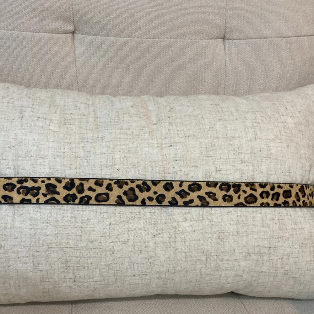 Leopard Print Belt with Gold Buckle - Picture 9 of 15